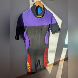 Vintage Polaris Adult Large Wetsuit Purple / Red 18x20x45